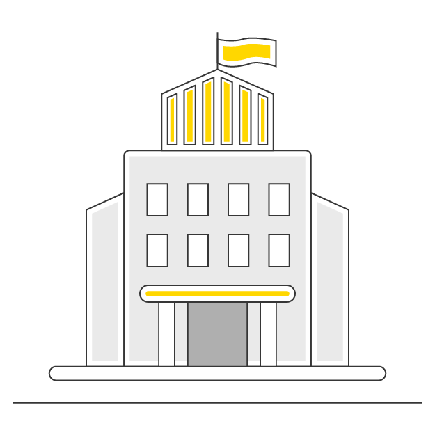 Public buildings icon.